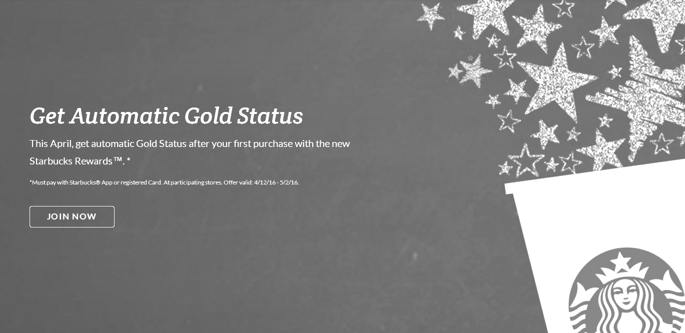 Earn Starbucks Gold Status After a Single Cup o' Joe The Real Deal